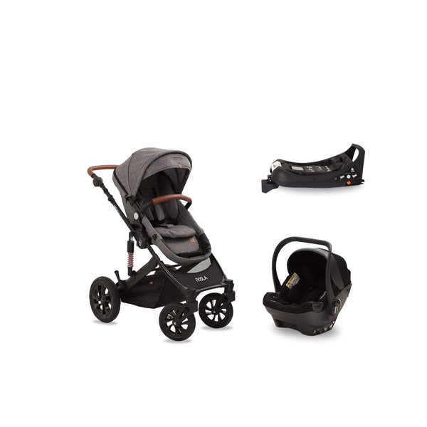 elite 4in1 baby toddler stroller pram travel system lunar grey