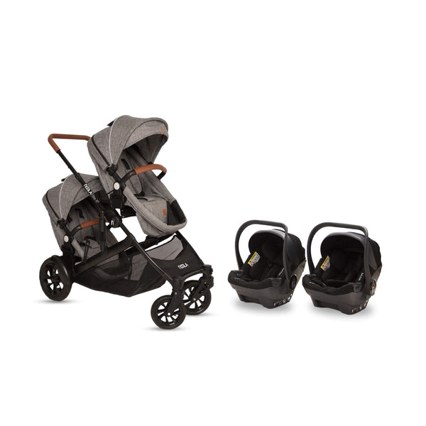 noola elitex2 4in1 twin all-terrain travel system lunar grey baby stroller pram