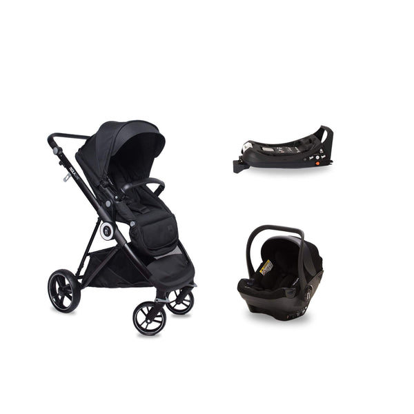 noola luxe 4in1 stroller pram travel system midnight black