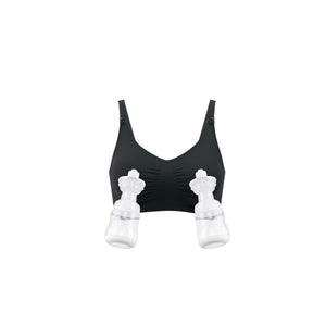 noola deluxe hands free maternity breast pump bra black