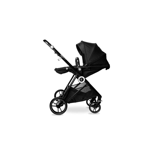 noola luxe 2in1 baby stroller midnight black