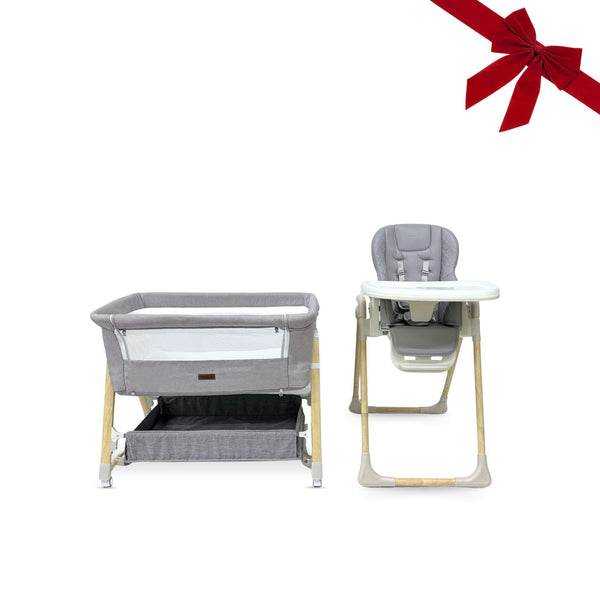 noola high chair and co-sleeper bassinet bundle