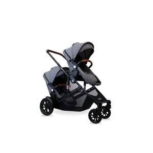 noola elitex2 2in1 twin travel system lunar grey baby pram stroller