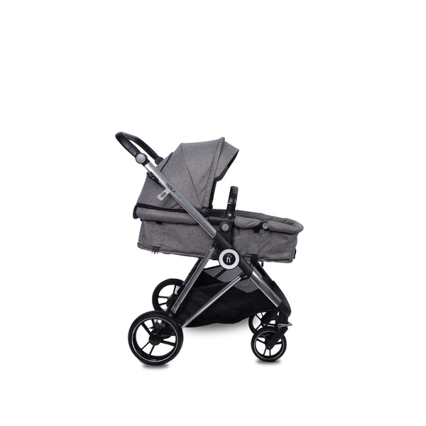 noola luxe 5in1 baby toddler pram stroller travel system grey