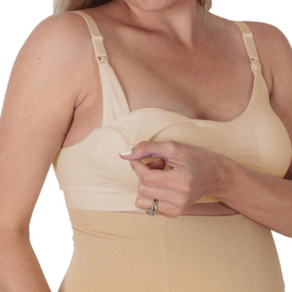 noola seamless super stretch nursing bra maternity belts support nude