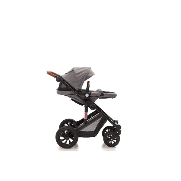 noola the elite 5in1 travel system lunar grey baby stroller